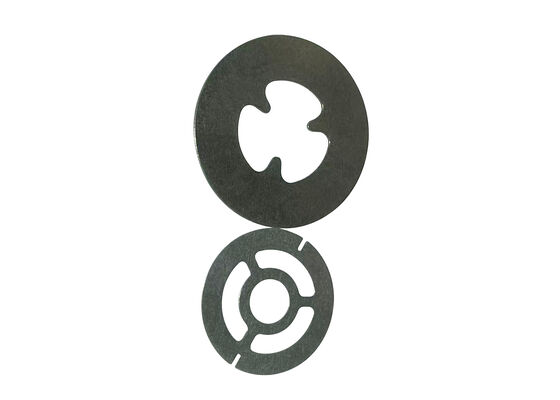 Термостойкость от минус 40 до 150 градусов Цельсия. Шайбы клапанов, изготовленные методом штамповки для автомобильных амортизаторов